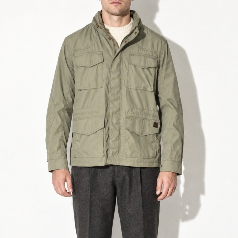 Spiewak & Sons Green Field Jacket Mens L Utility Military Water Resistant Hiking